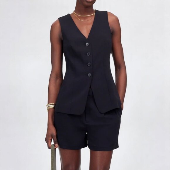 Madewell Tops - Madewell Cutaway Long Vest Size 6